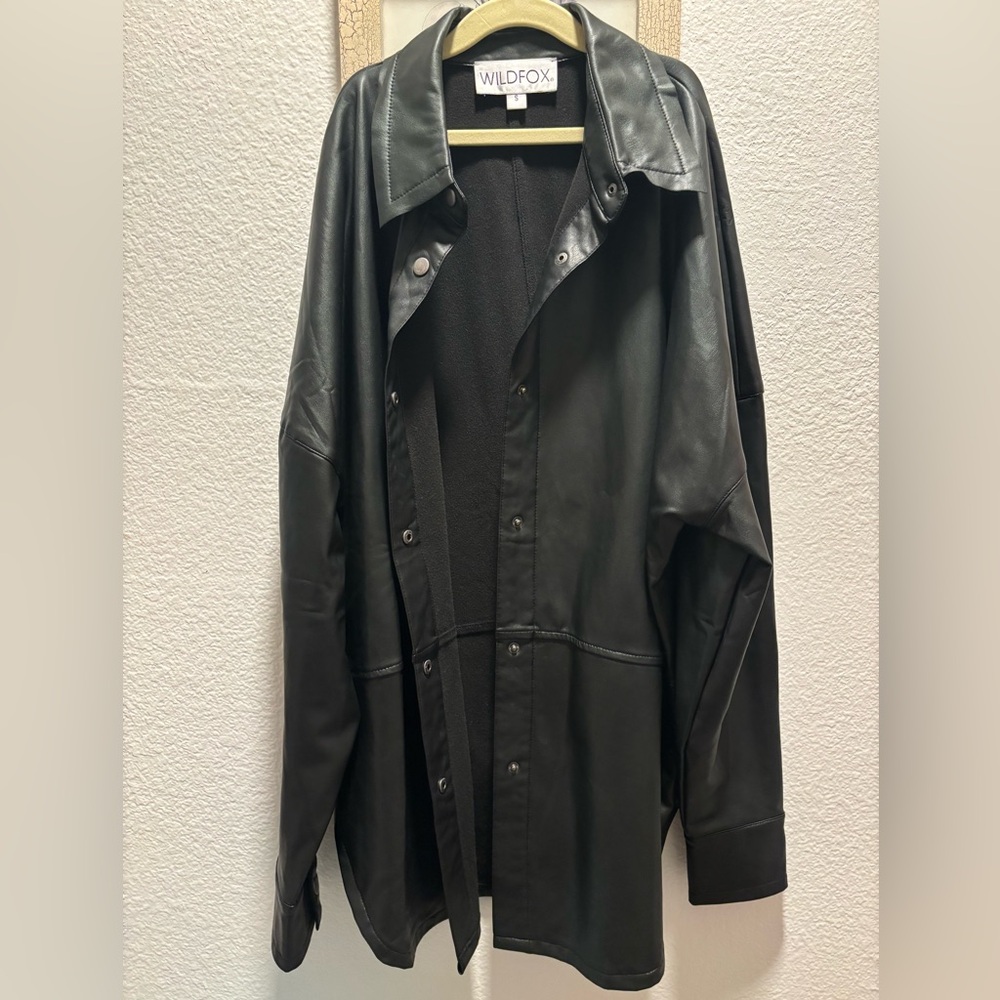 Wildfox Black Shirt Jacket